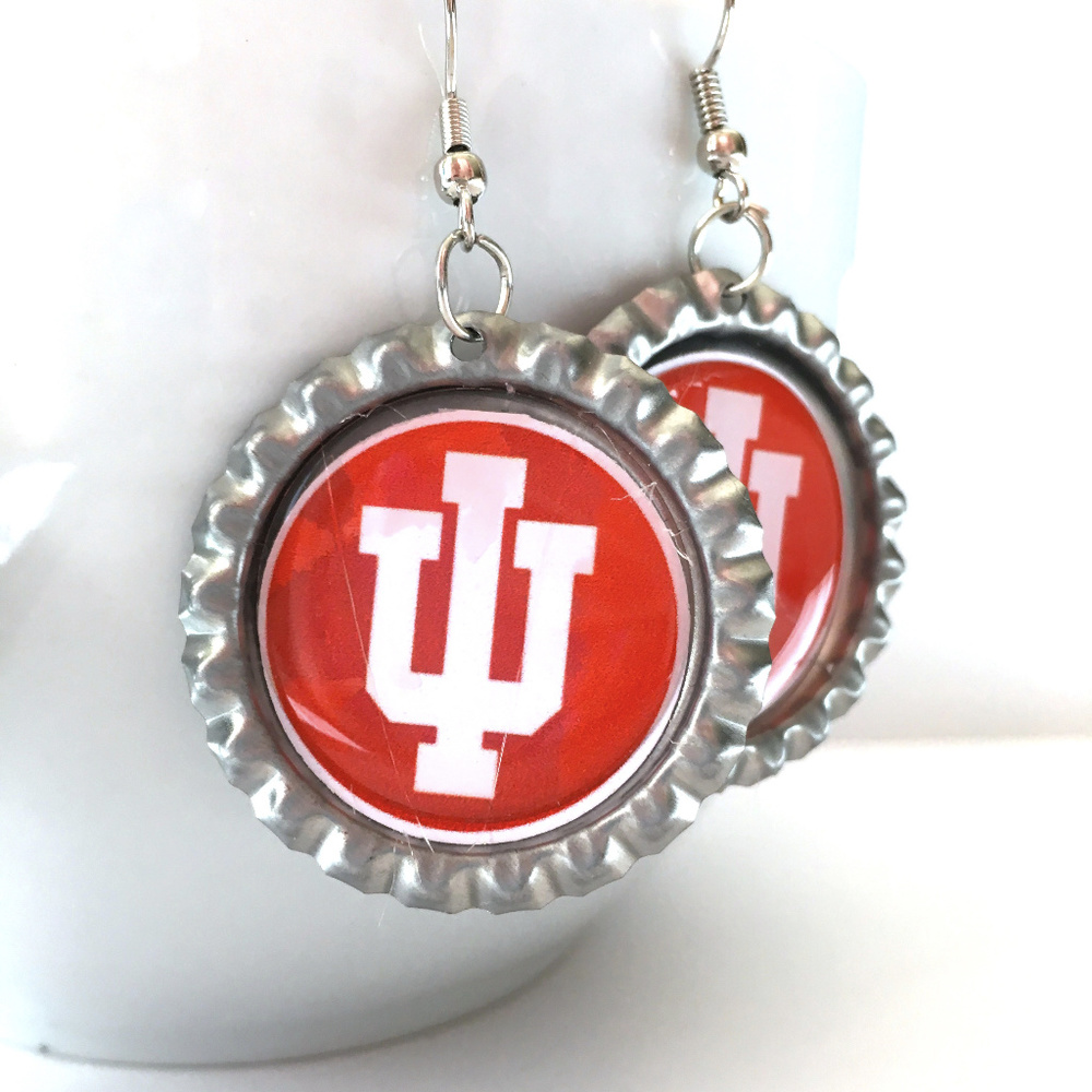 Indiana University HOOSIERS Handmade Earrings *NEW*
